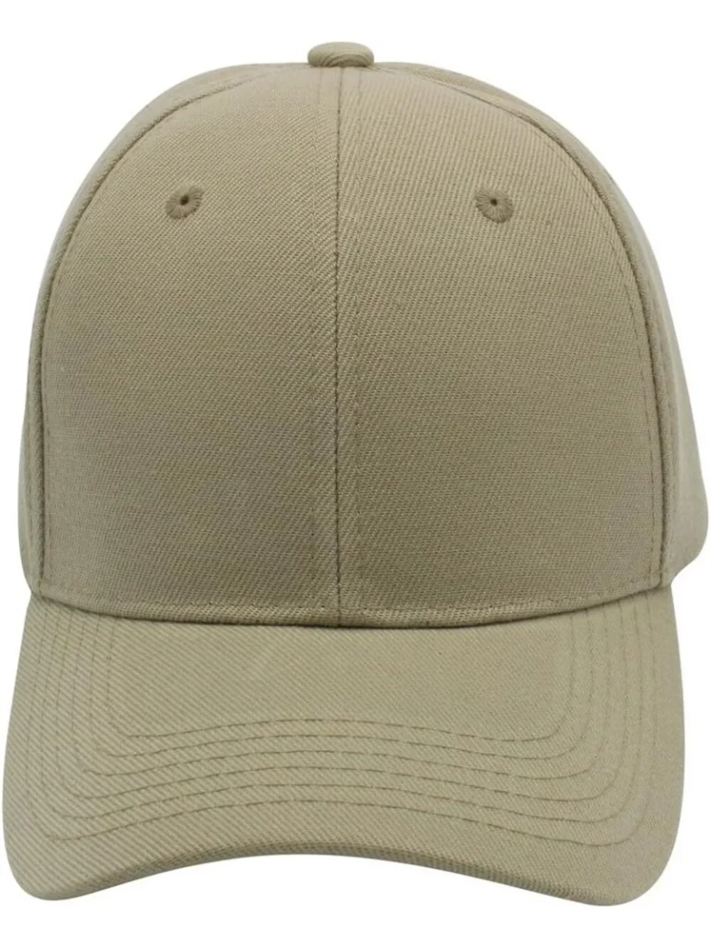 Unisex Khaki Classic Adjustable Plain Hat Hand Wash Imported Baseball Cap